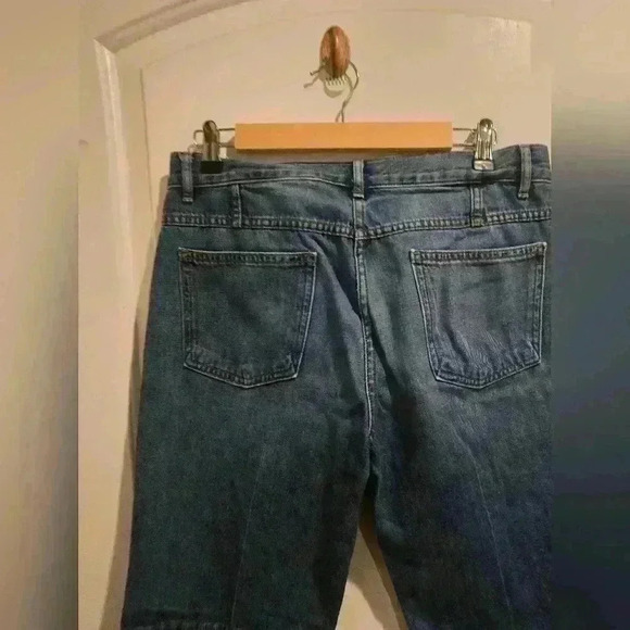 P7002 theory raw hemmed straight legged medium wash jeans size 28 - Picture 8 of 8